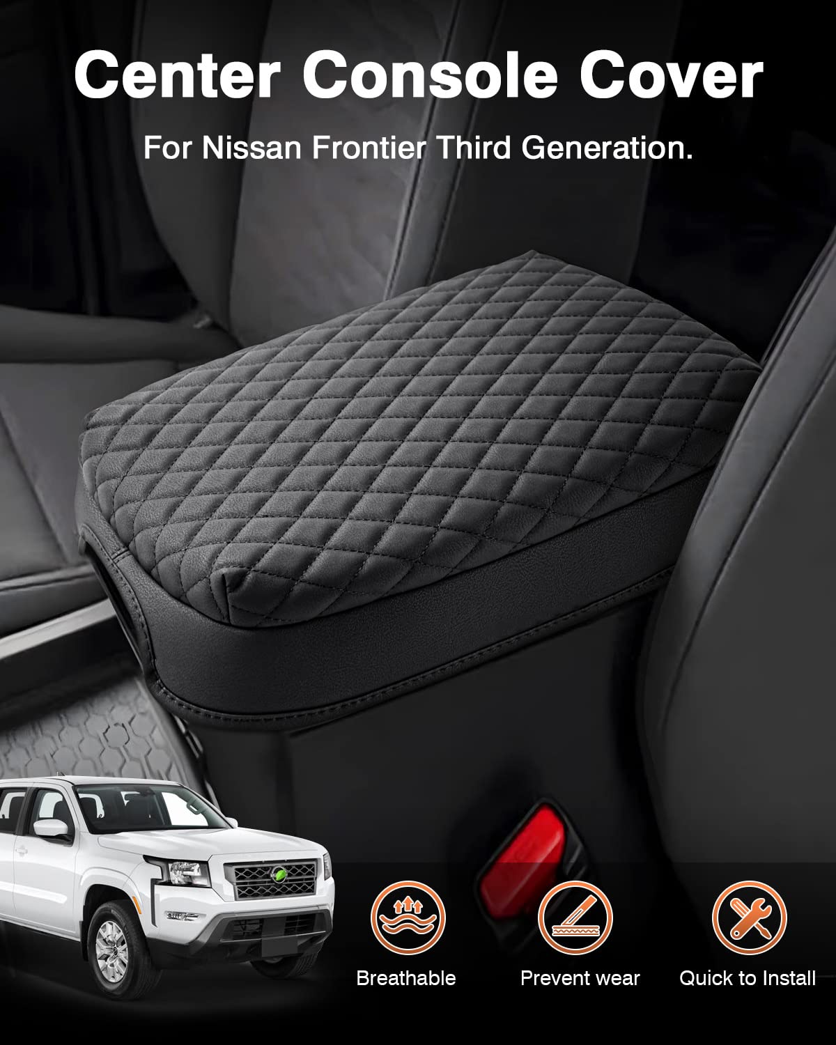 Shademax close-up of PU leather texture and thickened sponge for added comfort