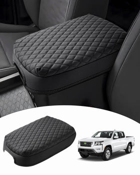 Shademax front view on Nissan Frontier console showing snug OEM-like fit and protection