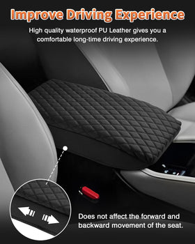 Shademax console cover installed in Accord interior offering protection and style
