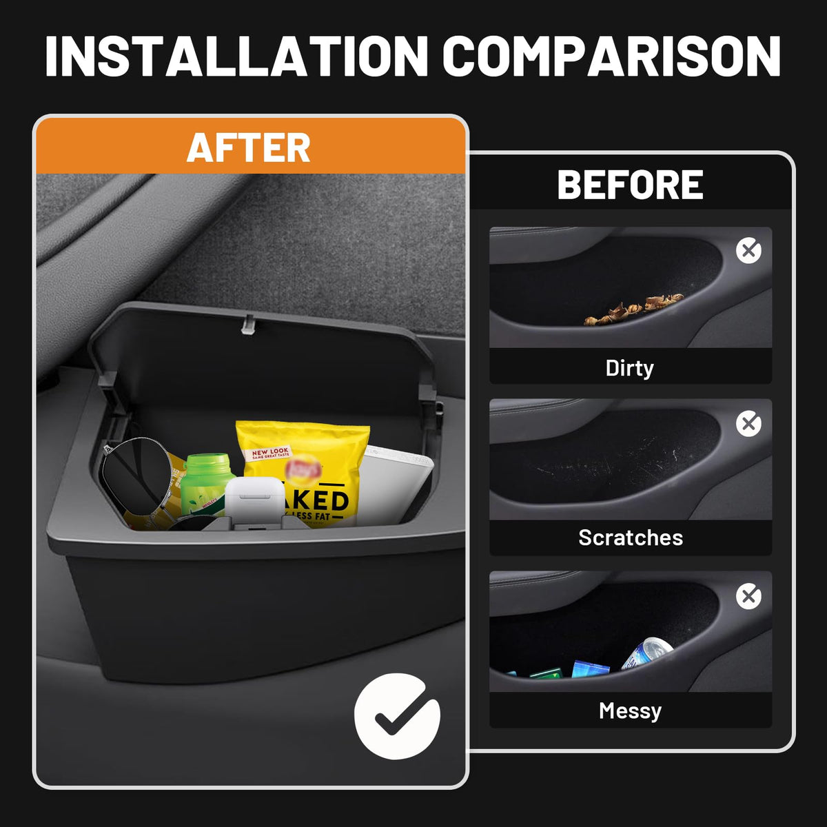 Shademax installed in Model Y Juniper left front door for tidy cabin benefit