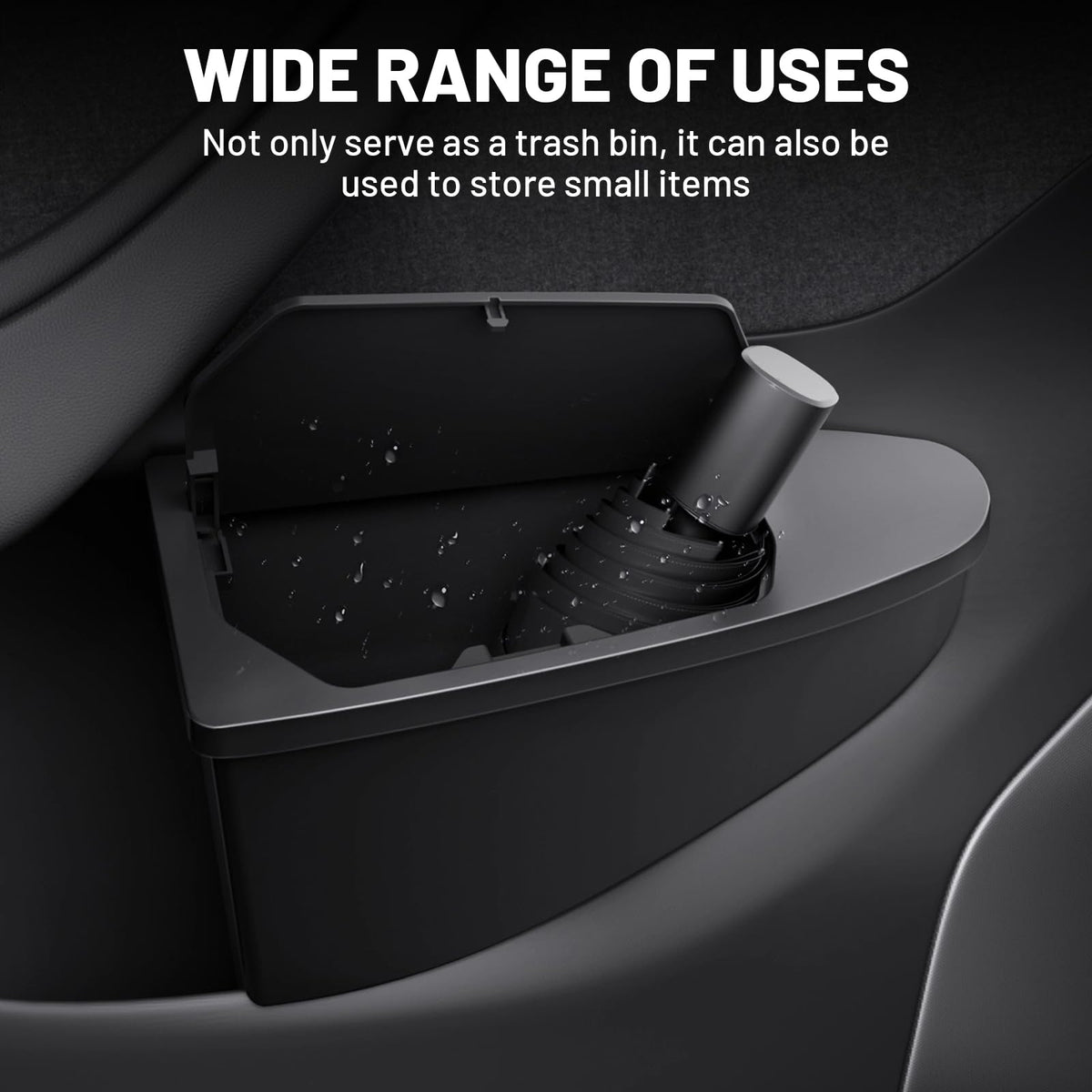 Shademax installed in Model Y Juniper right front door showing secure fit benefit