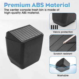Shademax interior shot holding bottles and tissues to show multi-functional storage benefit