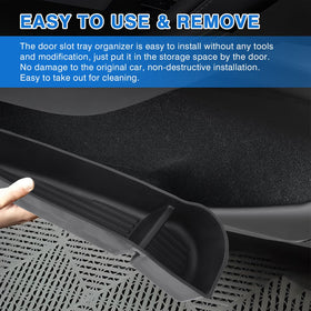 Shademax lifestyle shot in Model Y Juniper keeping interior clean