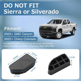Shademax lifestyle truck bed setting showing clean protected stake pockets
