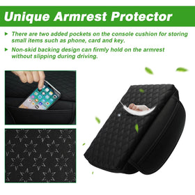 Shademax side profile showing elastic straps and stable fit on armrest