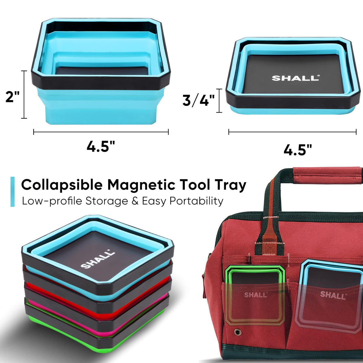 SHALL four-color set neatly arranged for easy color-coded sorting