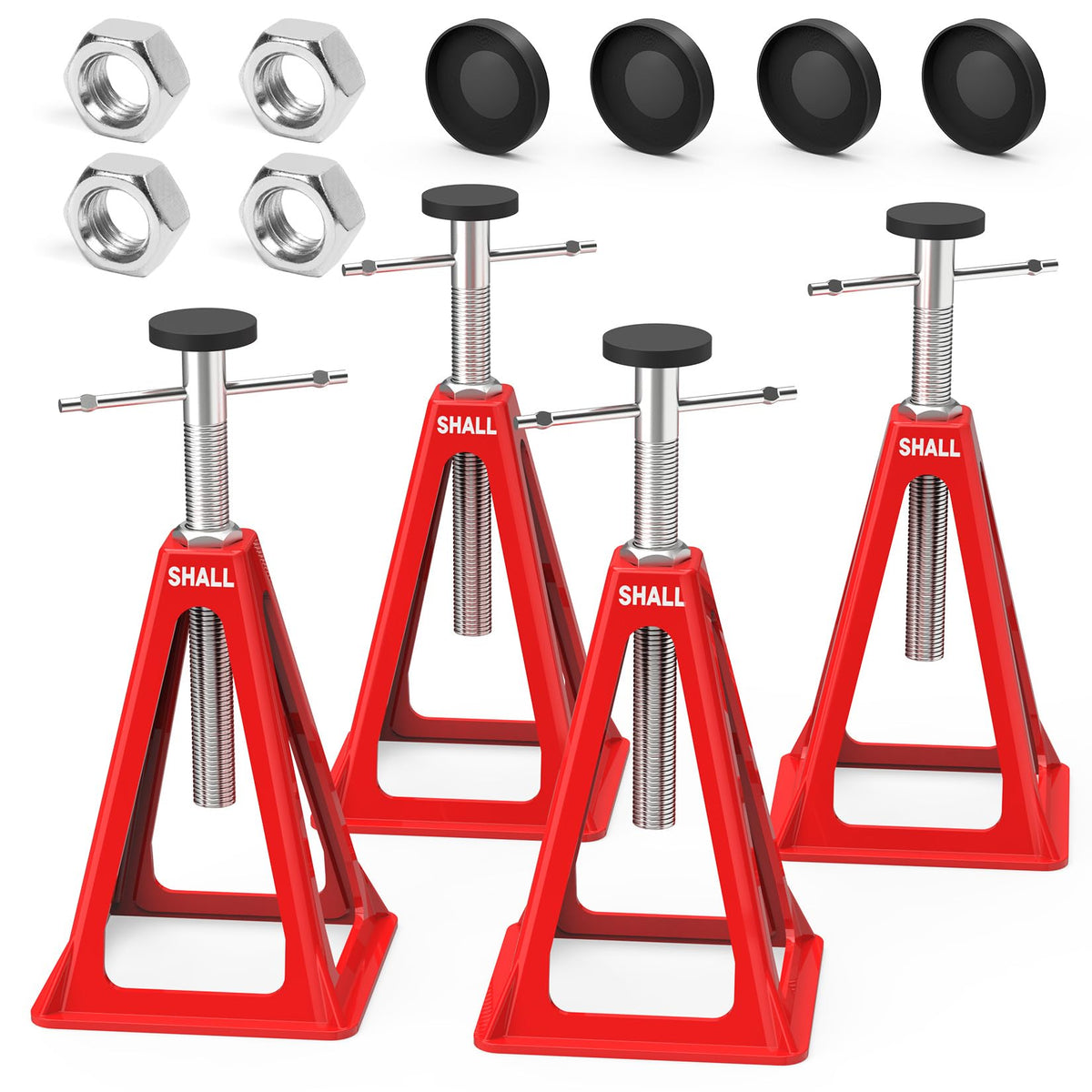 SHALL front view of 4-pack jacks showing compact kit benefits