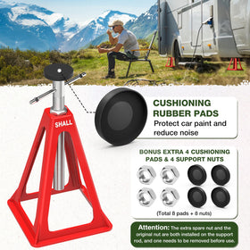 SHALL jacks nested together for compact storage and portability