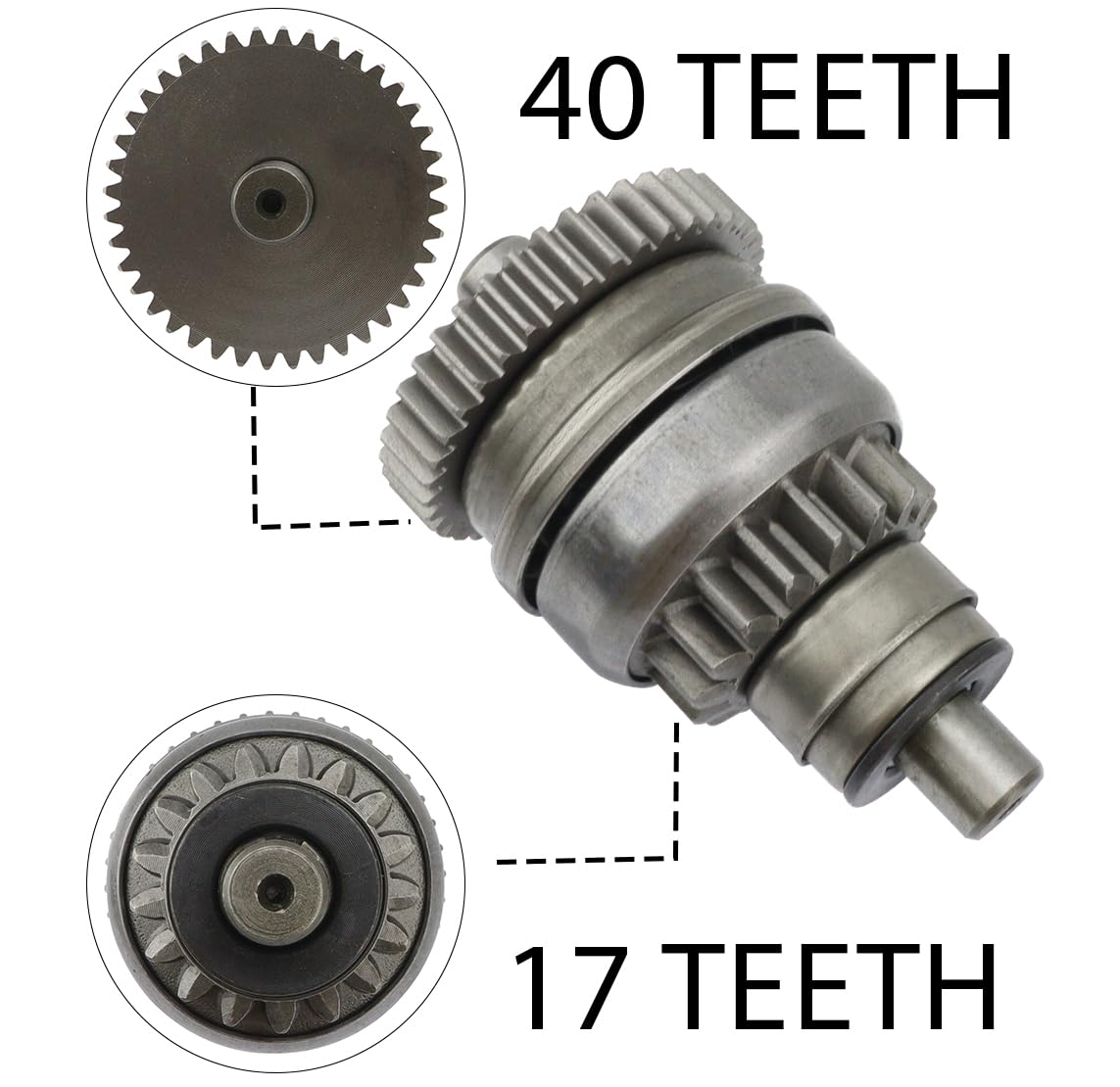 shamofeng starter installed in an ATV demonstrating straightforward repair