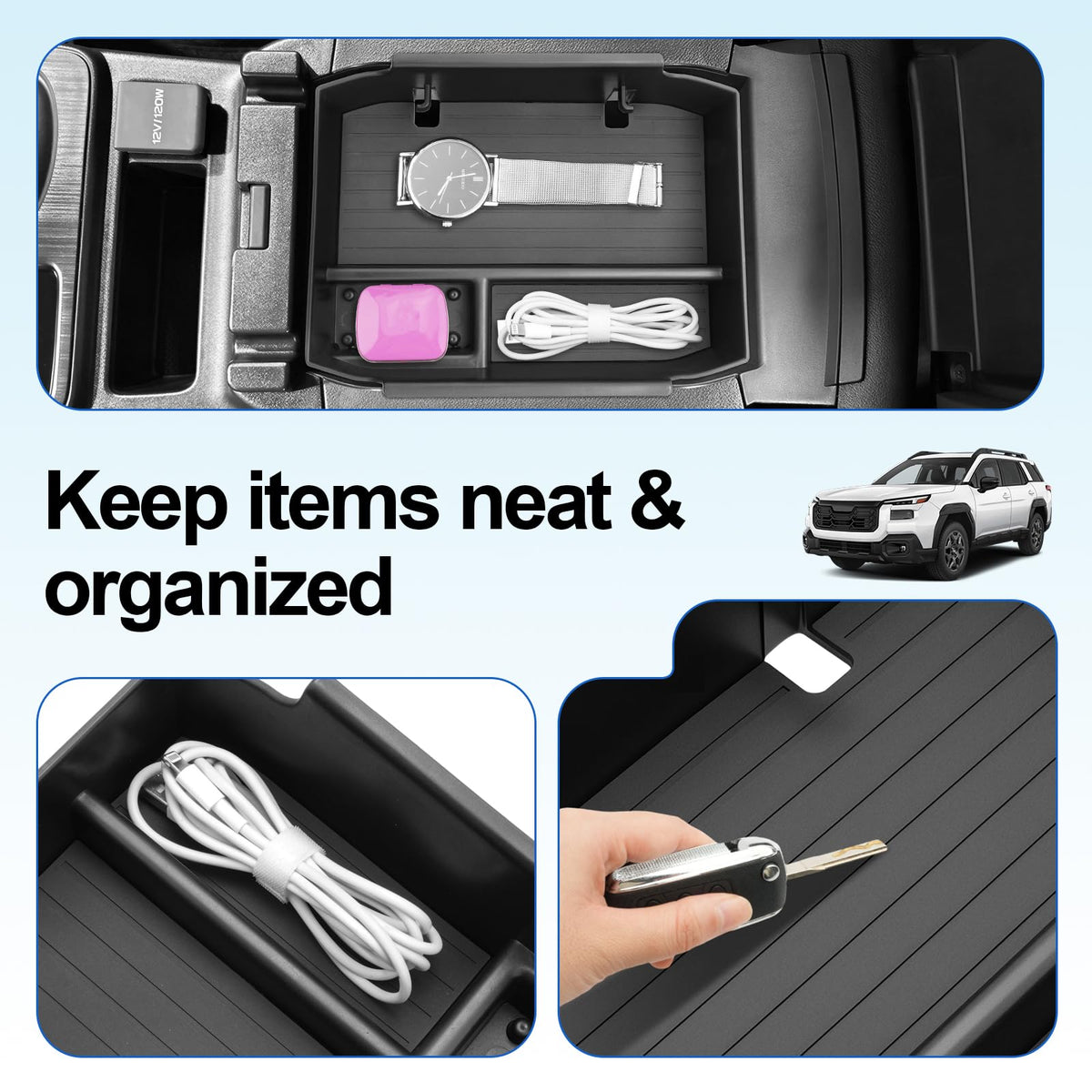 SHAOHAO close-up of non-slip pad detail prevents rattling and secures items