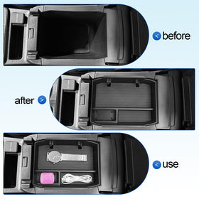 SHAOHAO lifestyle image in Outback dashboard showing organized cabin benefit