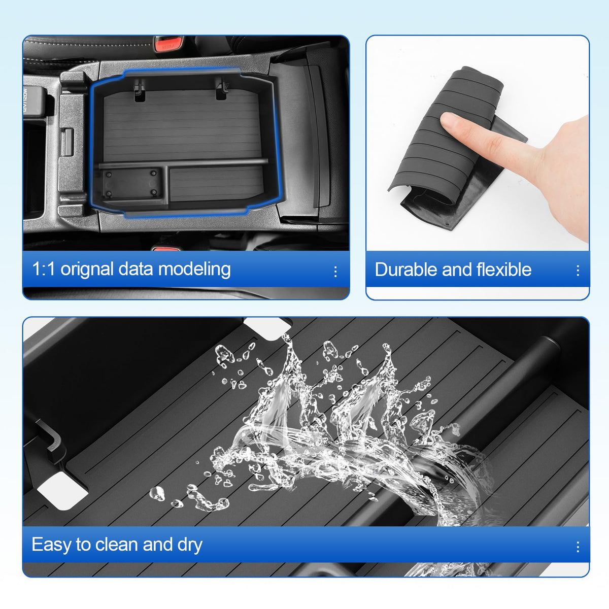 SHAOHAO side profile inserted into armrest demonstrates precise OEM-style fit