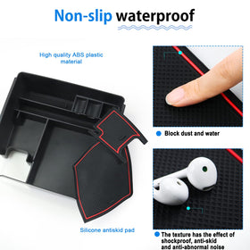 SHAOHAO tray installed under armrest preserving factory lid operation and OEM look