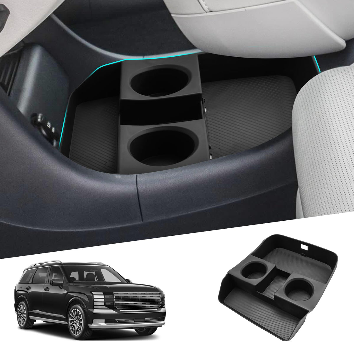 SHAOHAO lifestyle shot of Palisade interior showing clutter-free cabin benefit