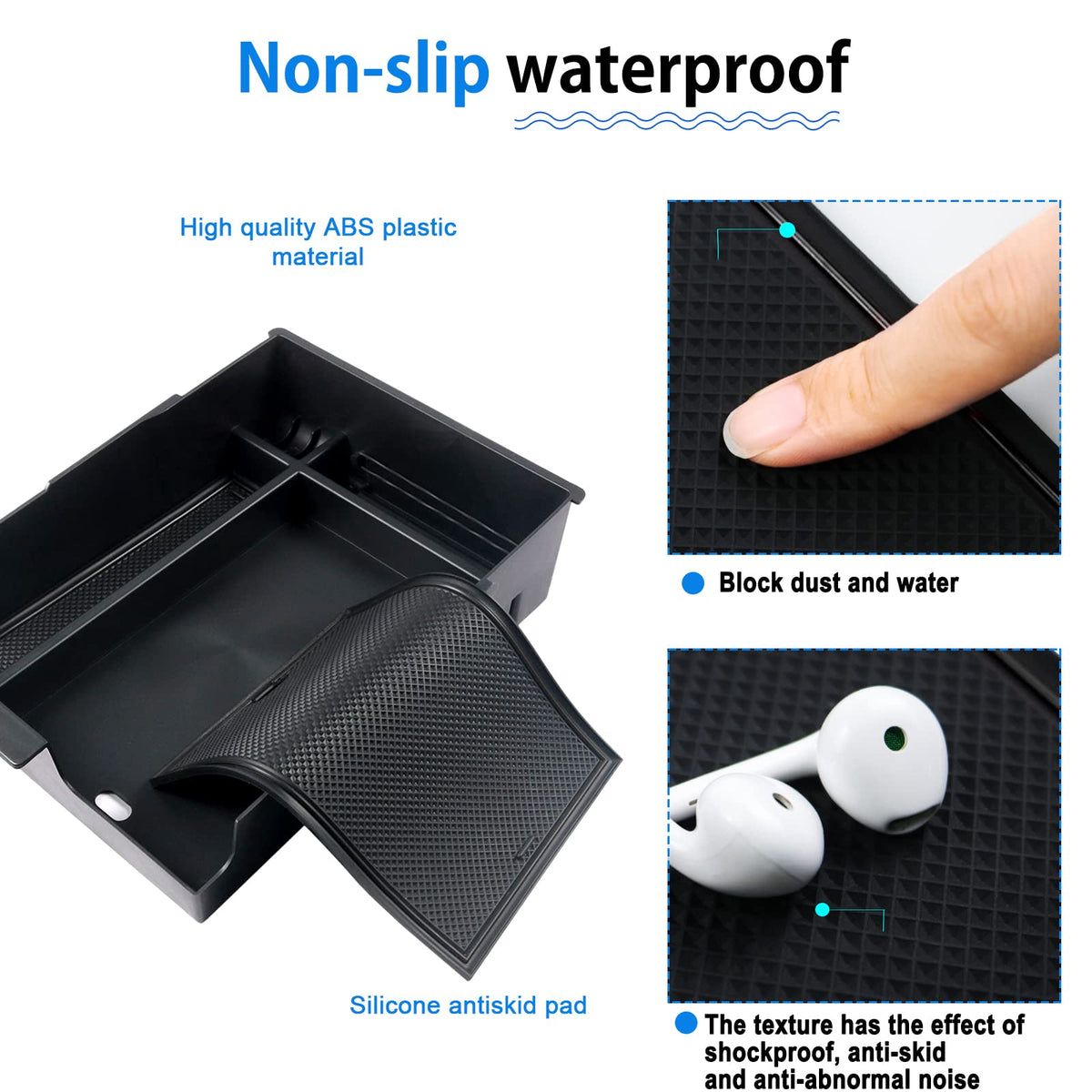 SHAOHAO removed mats being rinsed showing easy cleaning benefit