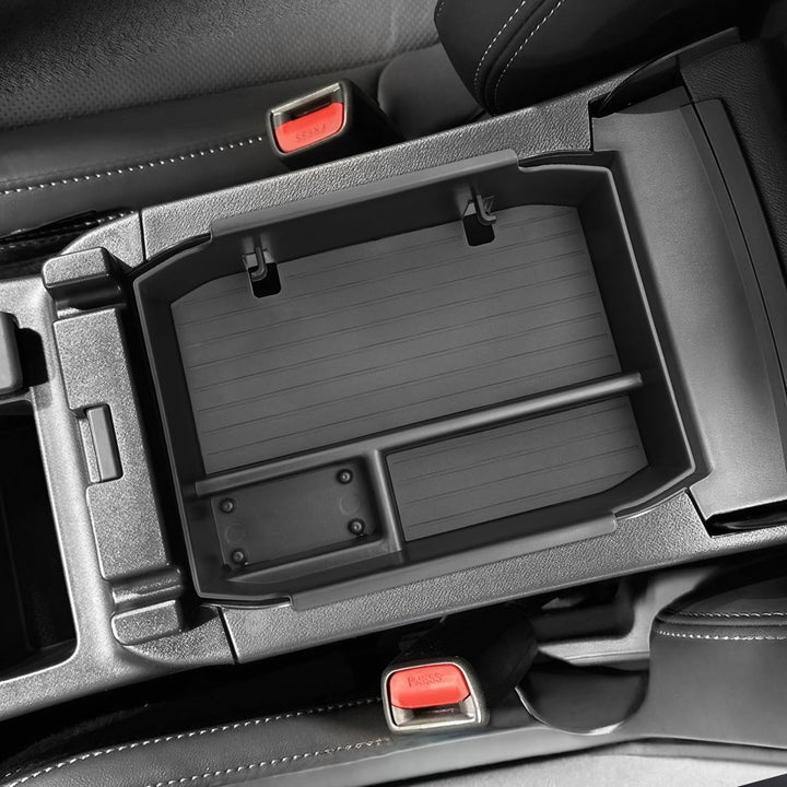 SHAOHAO front view of center console insert shows clean fit and added compartments