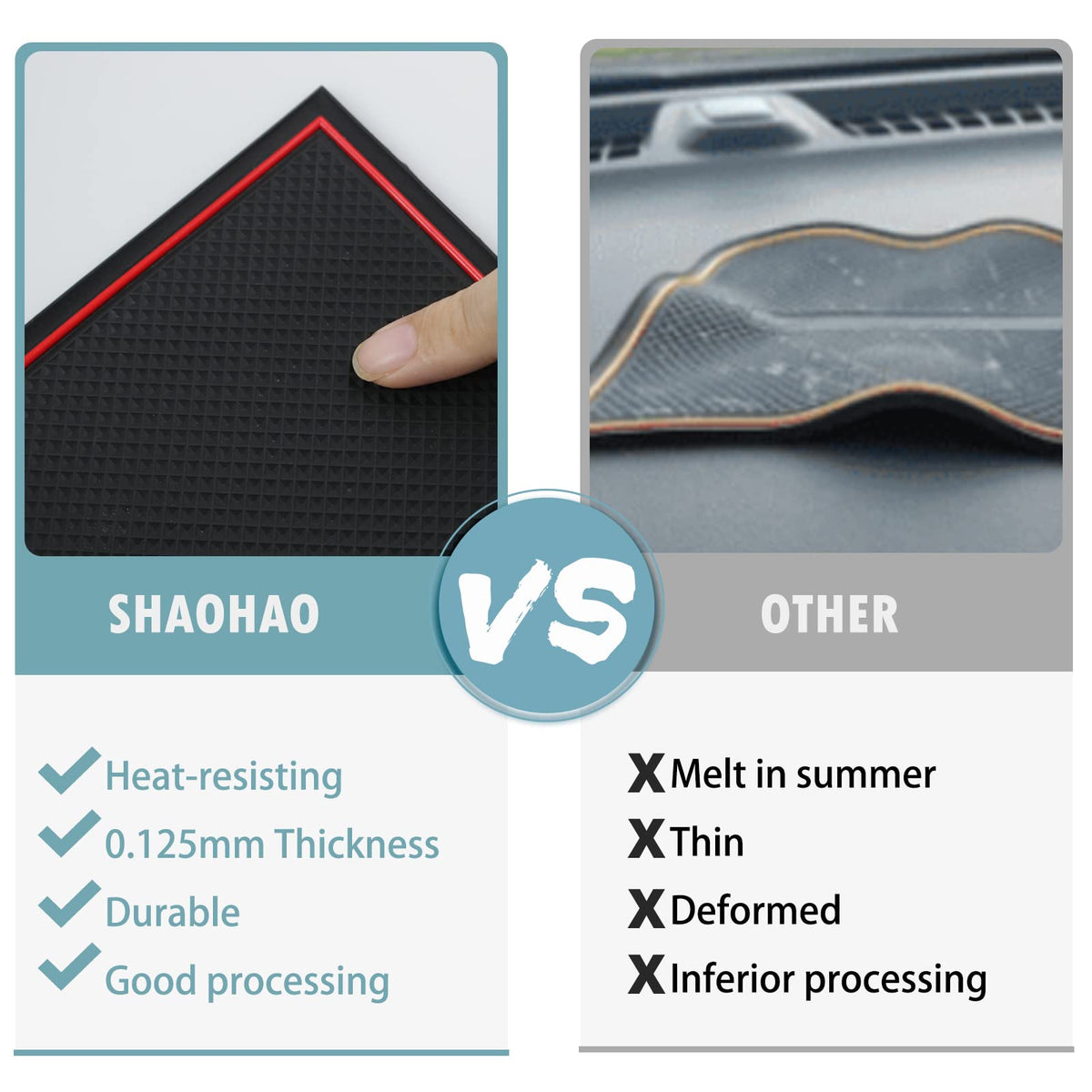 SHAOHAO material texture closeup durable, washable and odorless
