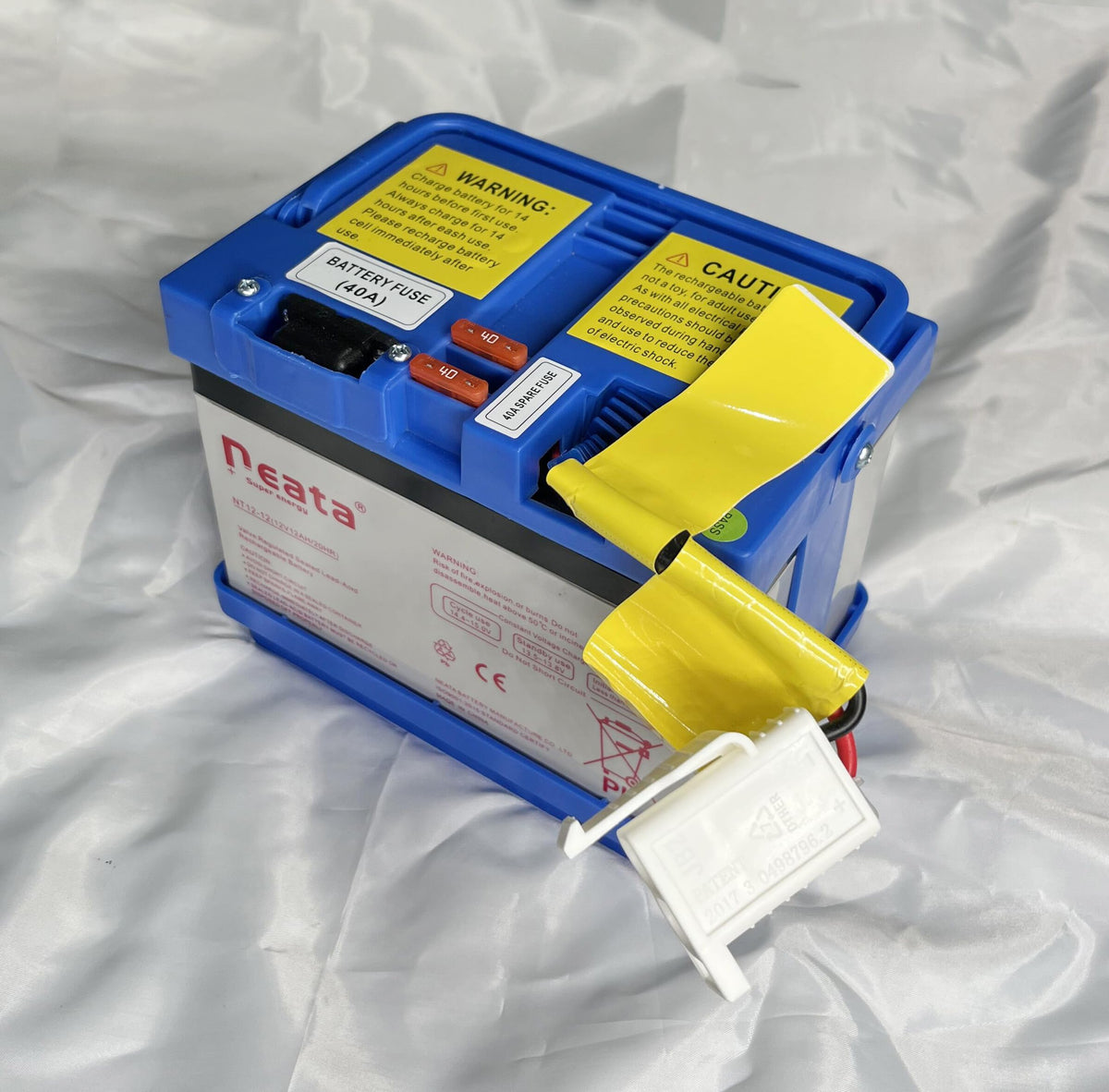SHARIVVY front view battery showing compact sealed case and reliable power
