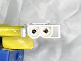 SHARIVVY battery side with dimensions visible to confirm fit in ride-on battery compartment