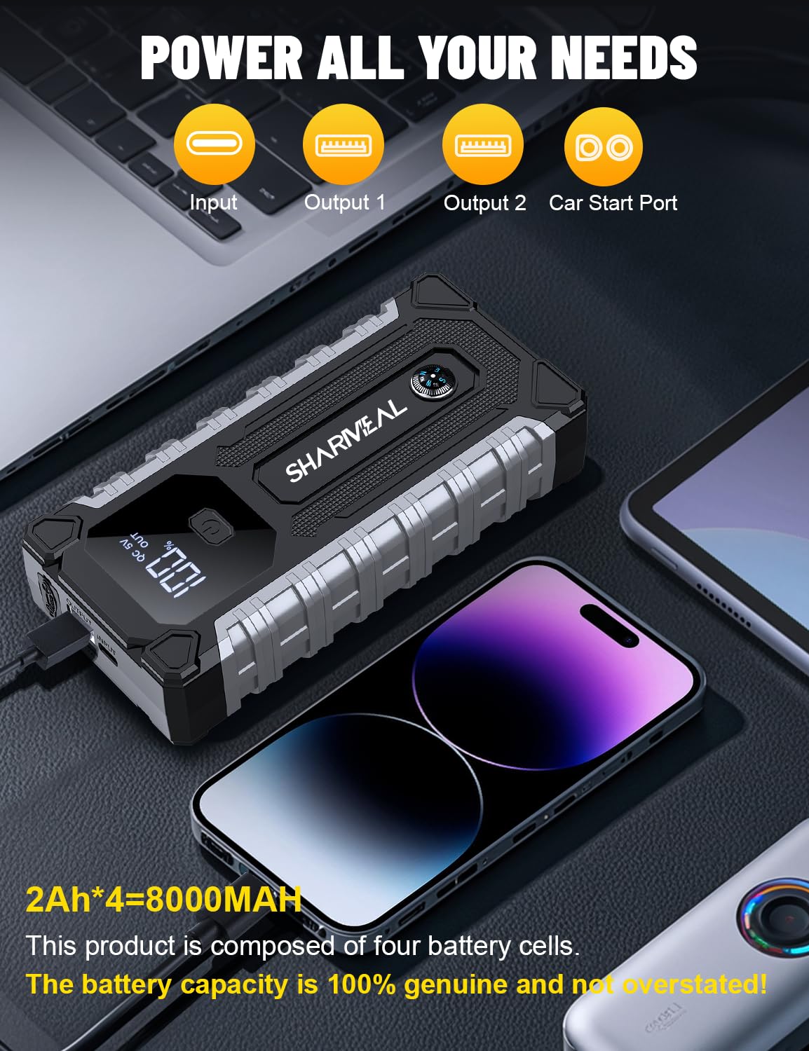 Sharmeal forced start button detail illustrating quick revive capability