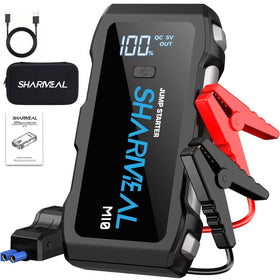 Sharmeal front view showing compact booster and clear display, reliable roadside help