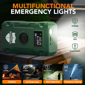 Sharmeal unit connected to car battery during jump start, restores vehicle power reliably