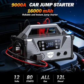 Sharmeal smart jumper cables and spark-proof clamps illustrating safe connection feature