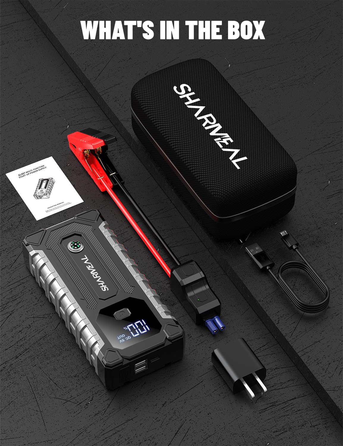 Sharmeal roadside lifestyle scene showing quick vehicle restart confidence