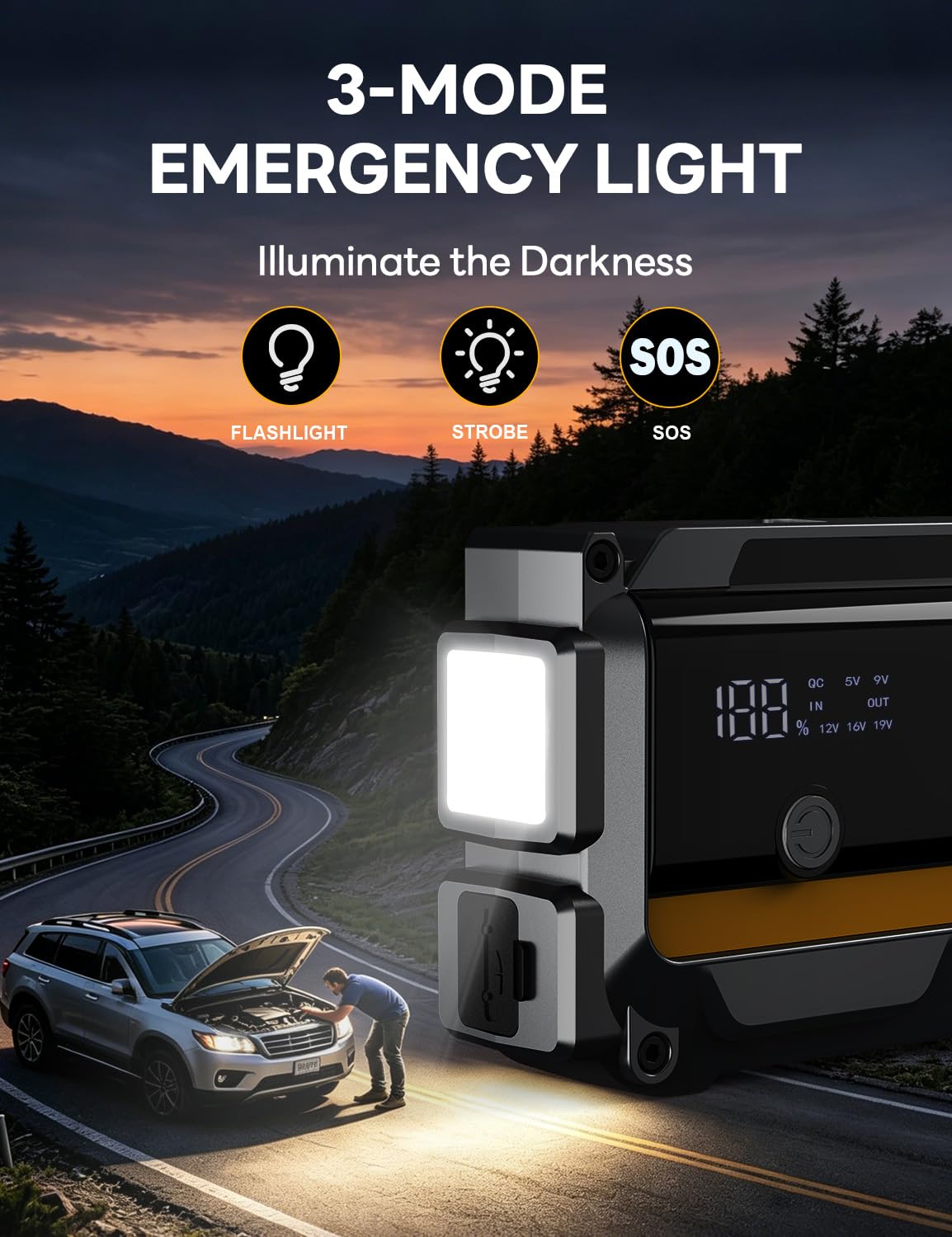 Sharmeal dual USB ports charging phone to provide emergency power