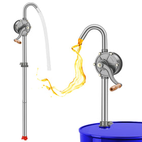shdzzdzswy front view of drum pump showing compact durable design and clear mounting