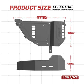 SHEAM included installation hardware and instructions for no-drill fitting