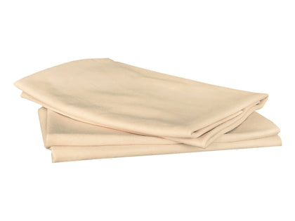 SHEEPSKIN ELITE folded chamois front view showing soft leather and absorbency benefit