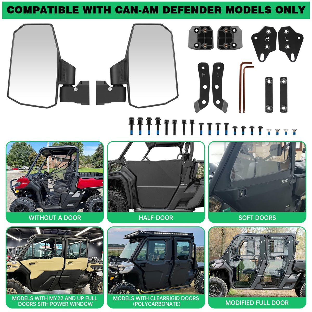 SHEJISI mirror ABS housing close-up highlighting rugged durability