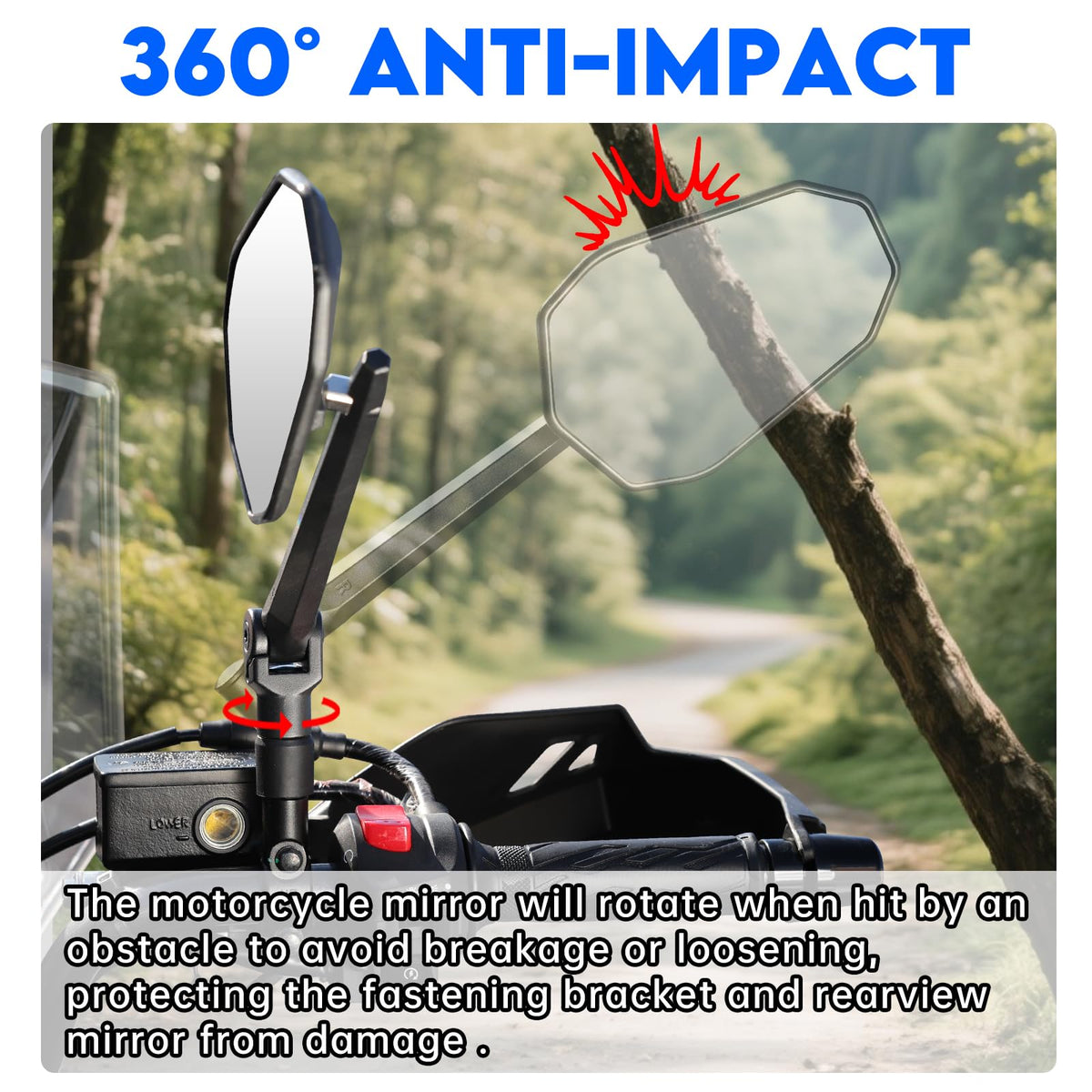 SHEJISI folded mirror protecting lens after contact, impact-resistance benefit