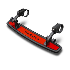SHEJISI front mirror clamped to roll cage showing improved rear visibility