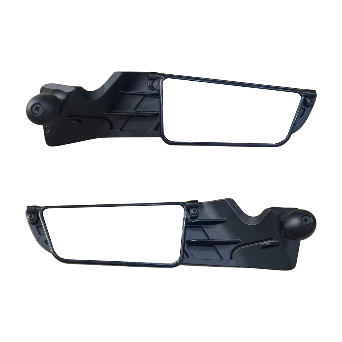 SHEJISI front view mirror mounted on sport bike shows clear wide view benefit