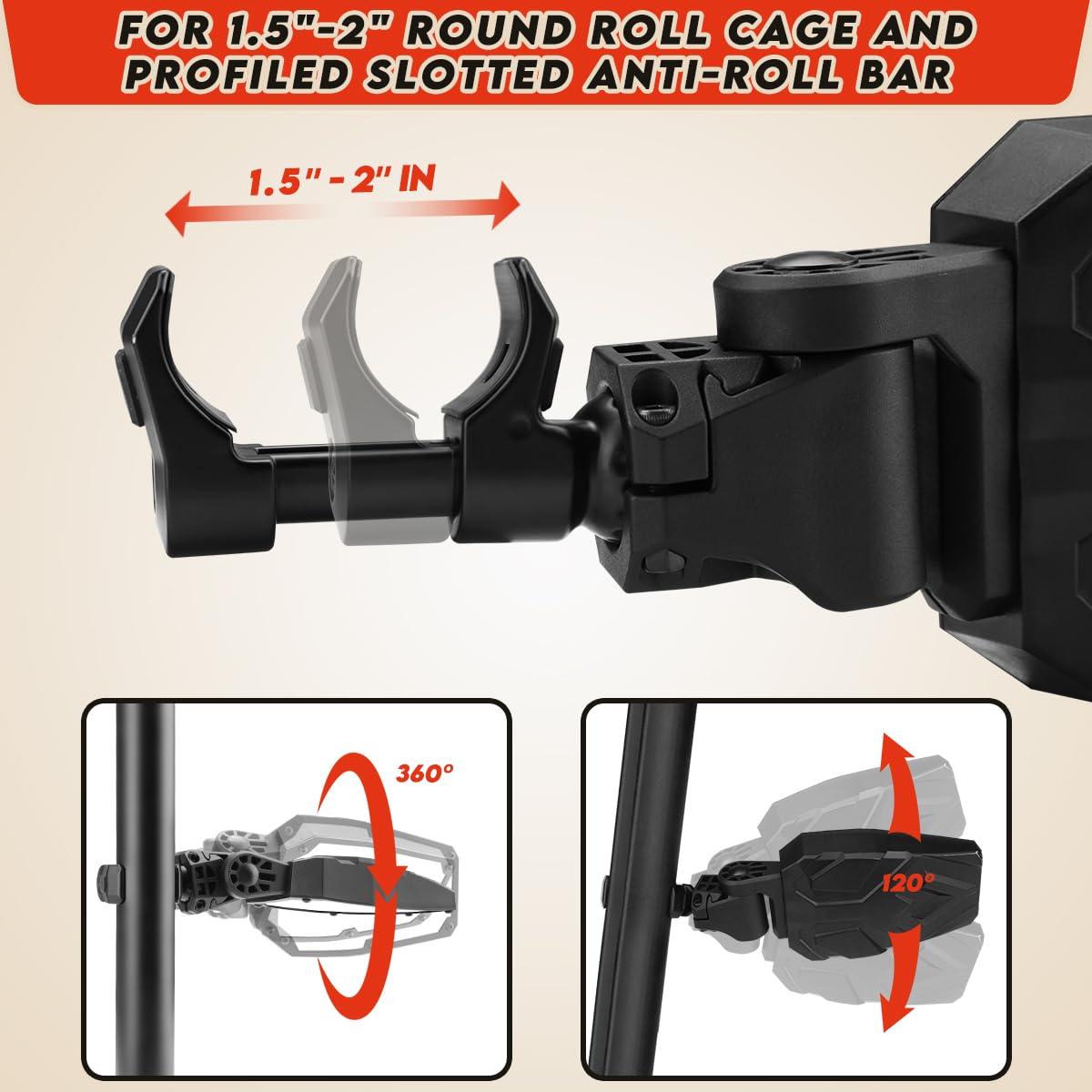 SHEJISI detailed shot of anti-glare convex glass providing wider visibility