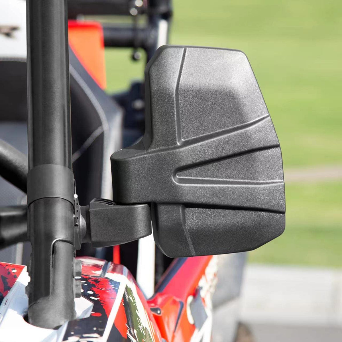 SHEJISI mounted on Polaris RZR demonstrating trail-ready visibility