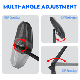 SHEJISI mirror installed on ATV during ride, rugged all-terrain reliability benefit