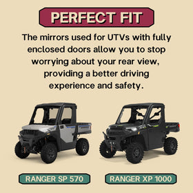 SHEJISI side mirror in use on trail improving rearward awareness