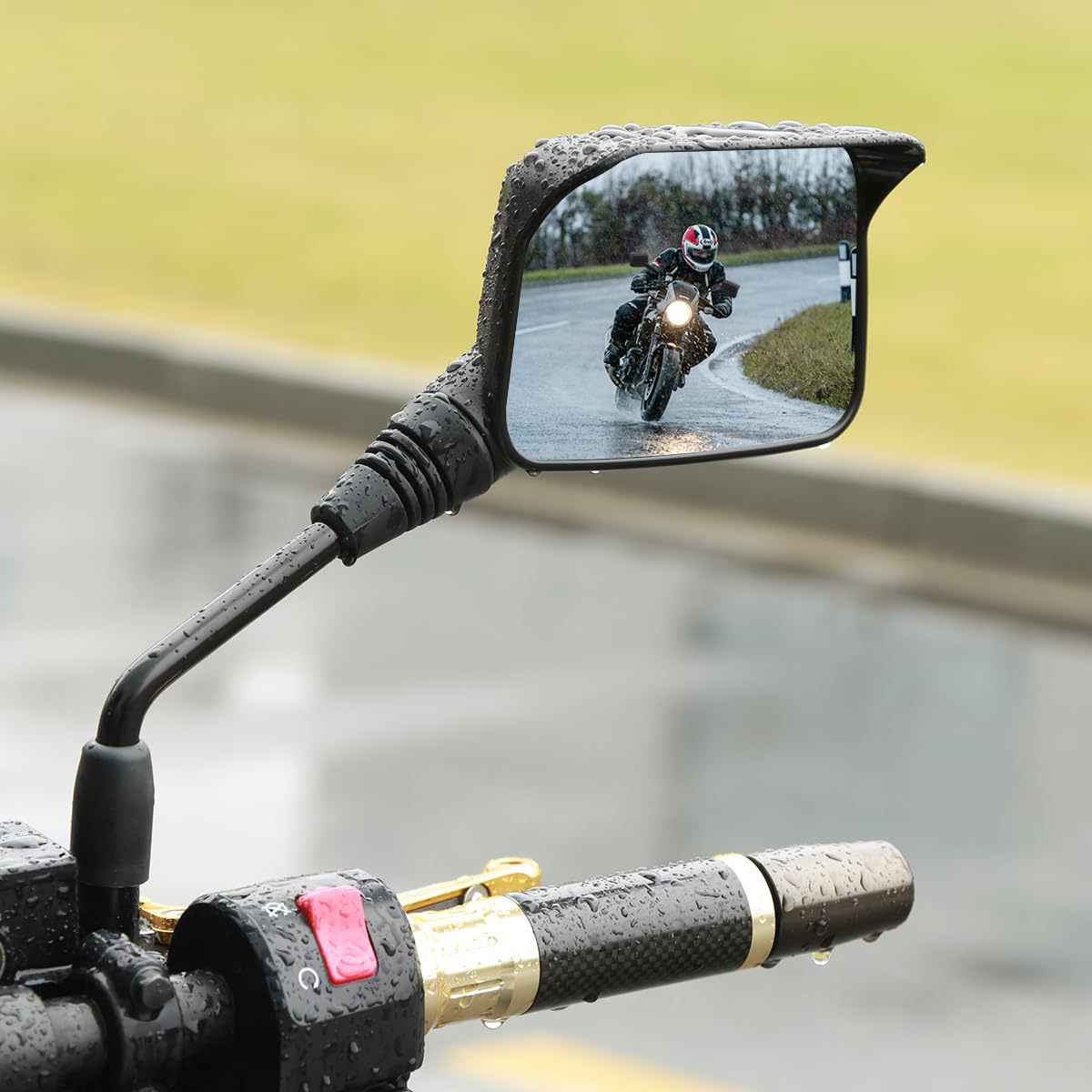 SHEJISI mirror beside ruler showing size and scale for fit verification
