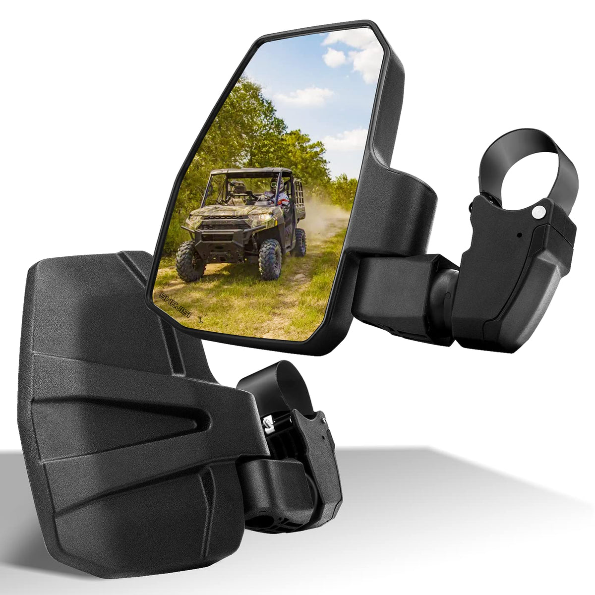 SHEJISI front view showing wide-angle mirror and clearer rear visibility