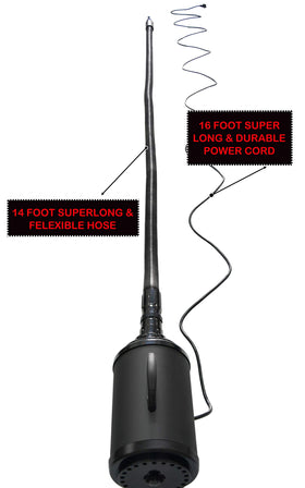SHELANDY flexible 14-foot hose close-up offering extended reach