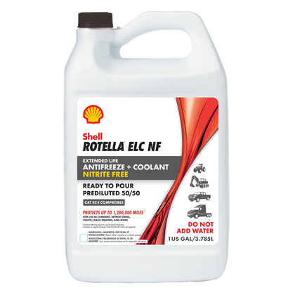 Shell Rotella front view of 1-gallon bottle showing branding and ready-to-use convenience