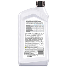 Shell Rotella label close-up highlighting specs and benefits for confident purchase decisions