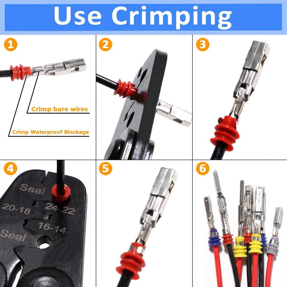 shengbowi crimped terminal installed on automotive harness demonstrating fast professional repair