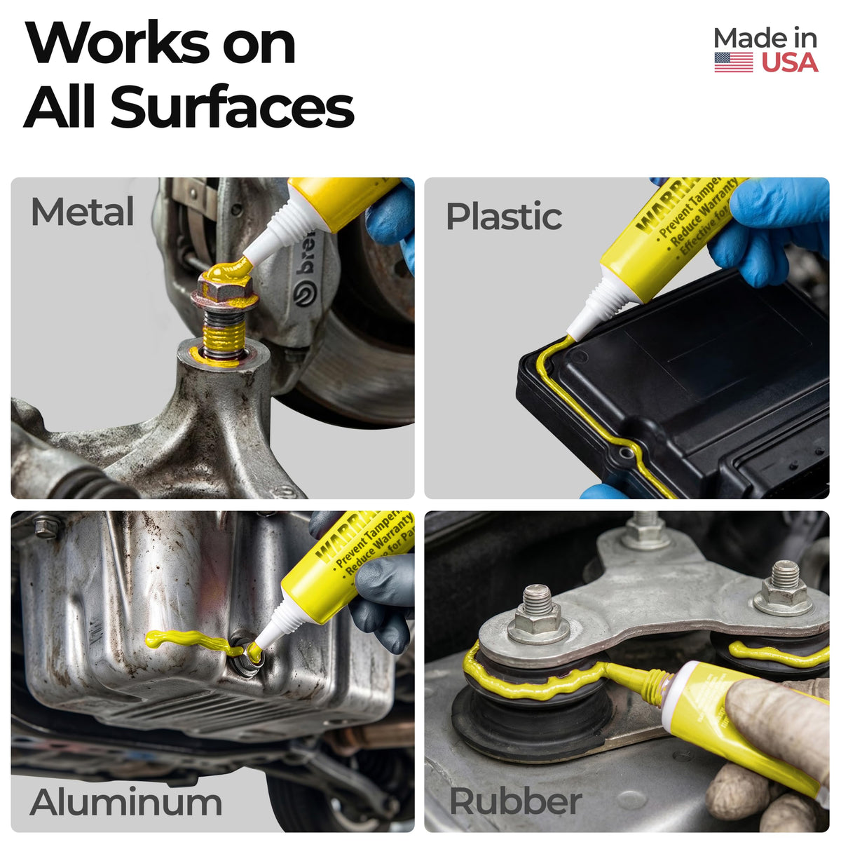 Sherco-Auto drying mark showing visible crack when tampered for clear proof