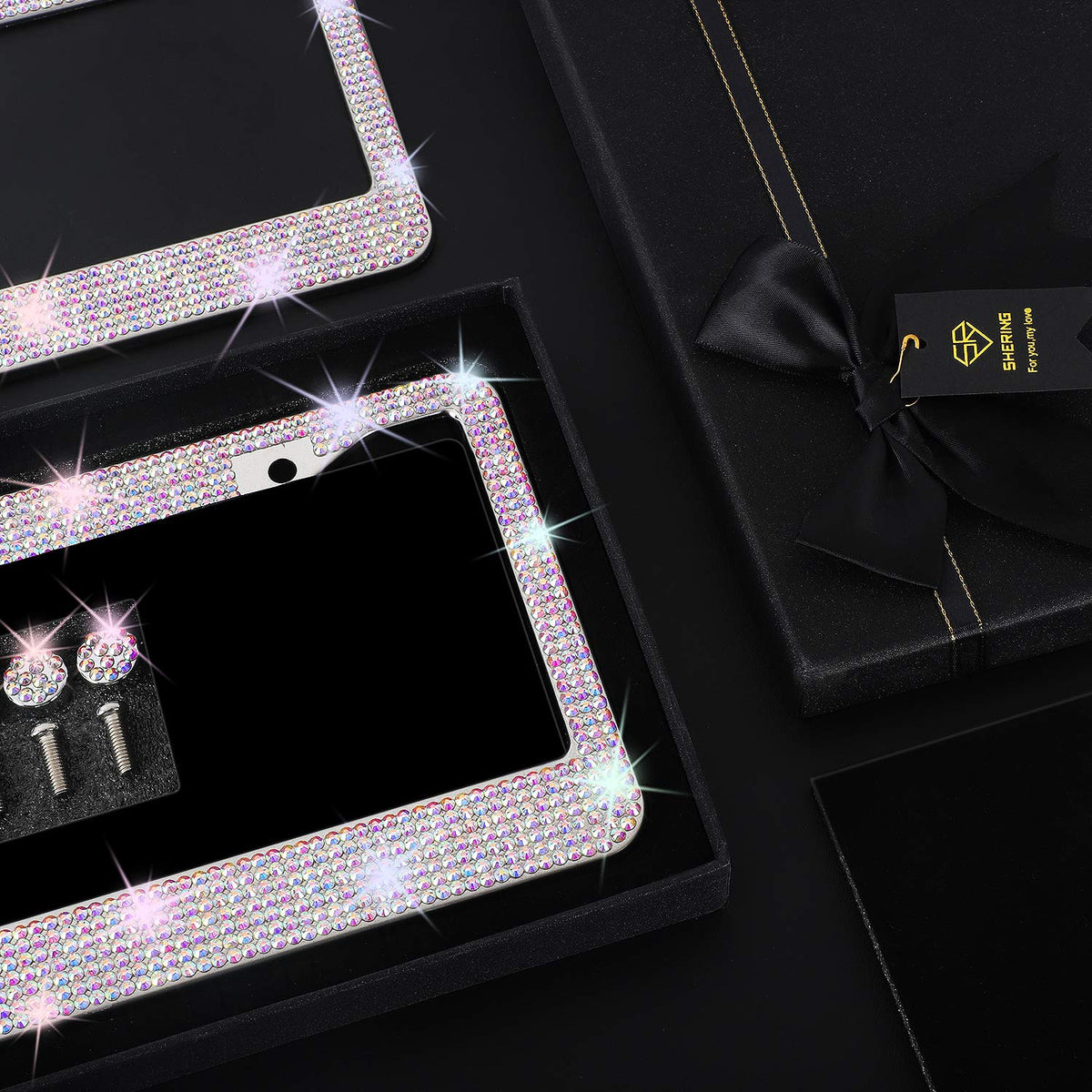 Shering close-up of rhinestones highlighting precise cut and long-lasting shine