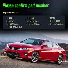 SHICHU alternator label with part numbers to verify compatibility quickly