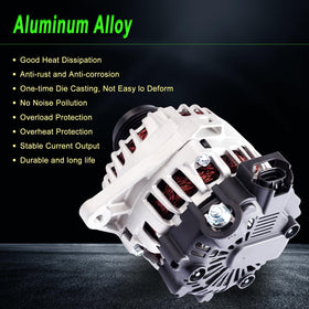 SHICHU alternator boxed with warranty card showing included support